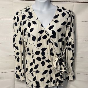 Talbots NWT 1X draped top